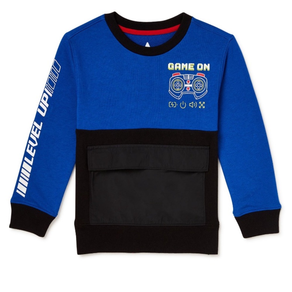 NWT size 7 (m) Garanimals Colorblocked Sweater for Boys